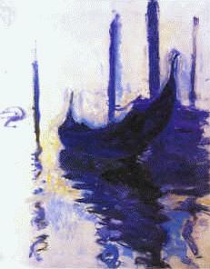 Claude Monet Gondolas in Venice Sweden oil painting art